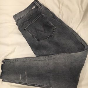 Gray skinny jeans